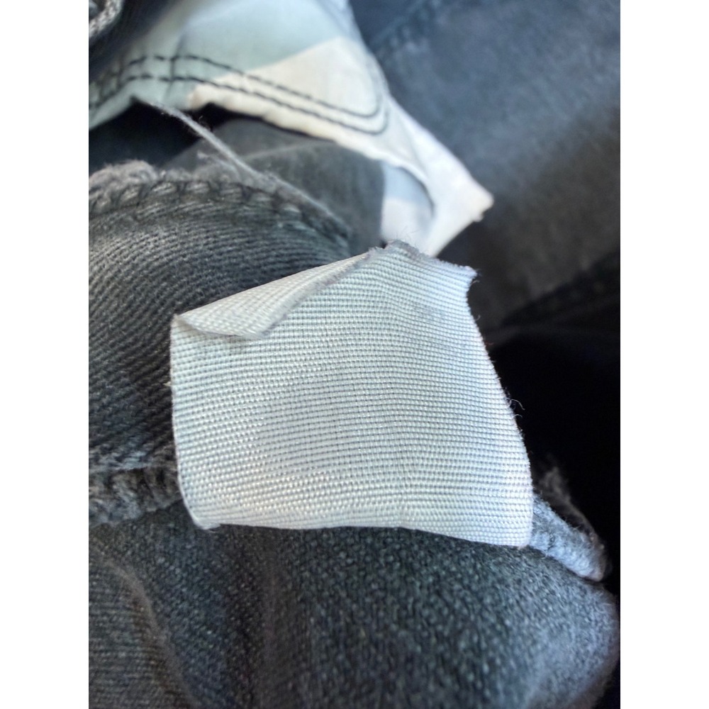 Vintage Lee Riveted High Waisted Relaxed Tapered Jeans Faded Black Denim 32x31 - Picture 4 of 9